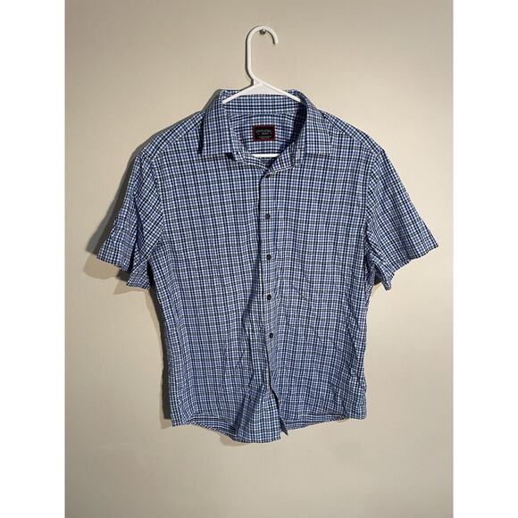 Lot Of 3 Untuck It Shirt Men M Short & Long Sleeve Button Up Print Casual - Picture 7 of 16